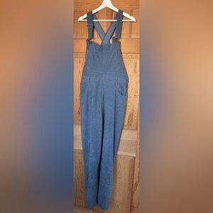 NWT Thread & Supply Blue Corduroy Overalls